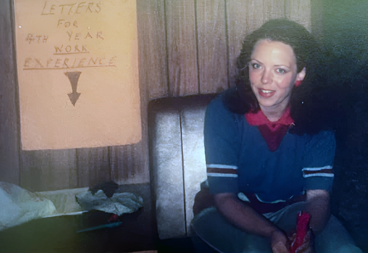 Therese Marshall da ragazza all'Hinde House Careers Centre